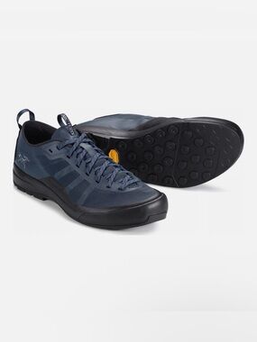 Arc'teryx Men's Lace-Up Sneakers in Slate Blue and Black